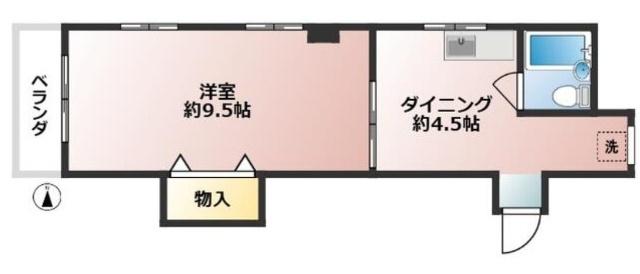 コーポ杉田 間取り図画像