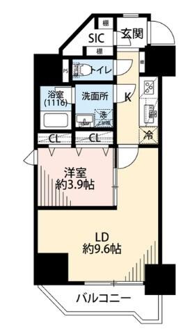 プレール・ドゥーク両国Ⅳ（901） 間取り図画像
