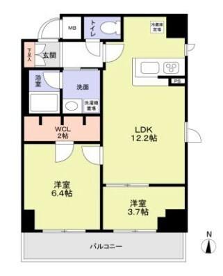 Grand，Forks清澄白河（201） 間取り図画像