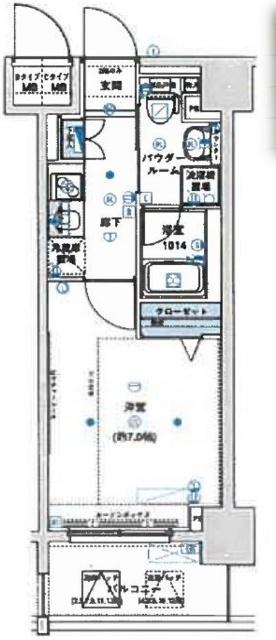 メインステージ森下（303） 間取り図画像