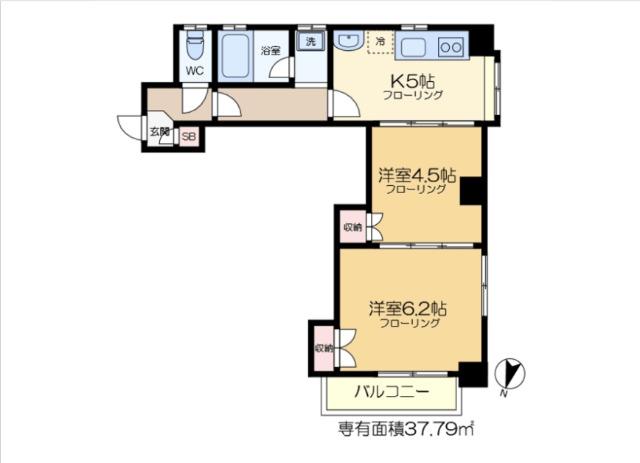 坂巻ビル（502） 間取り図画像