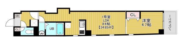 リバレイン南砂（301） 間取り図画像