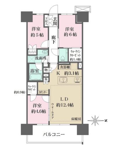 猿江恩賜公園レジデンス（813） 間取り図画像