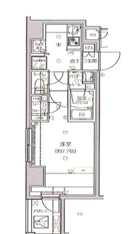 ルクレ墨田緑Ⅱ（202） 間取り図画像