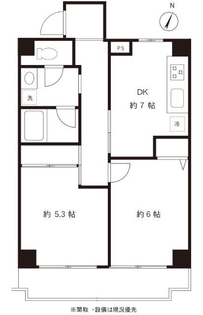 DeLCCS西大島（308） 間取り図画像