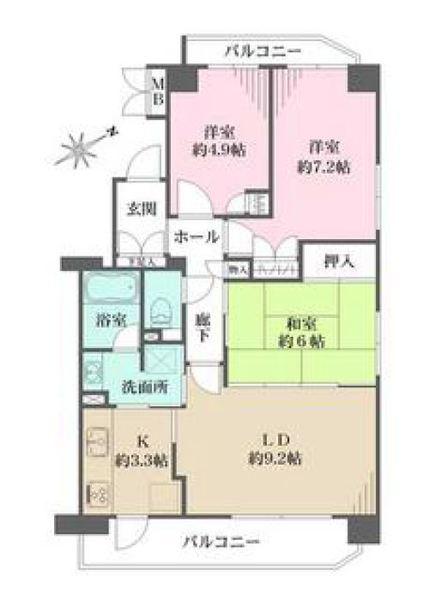 フィオーレ深川 間取り図画像