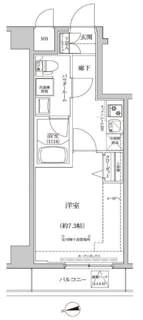 パティーナ住吉Duo 間取り図画像