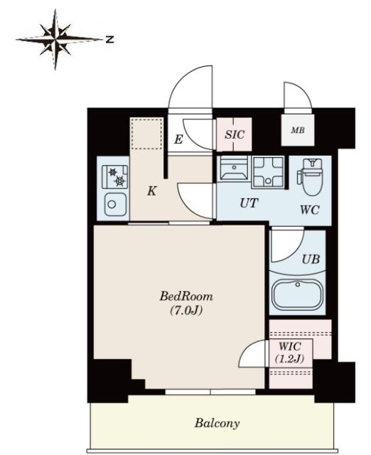 S-RESIDENCE木場fluspark（202） 間取り図画像