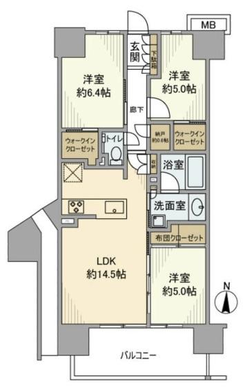 メイツ深川住吉（9Fk） 間取り図画像