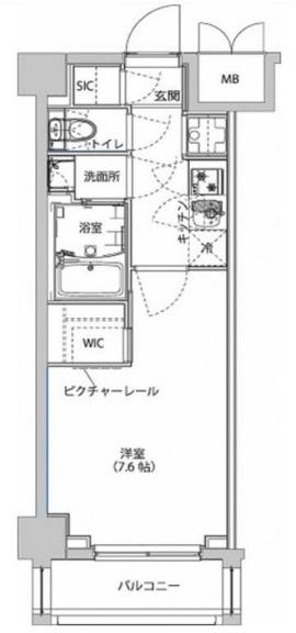 ハーモニーレジデンス東京イーストサイド（504） 間取り図画像