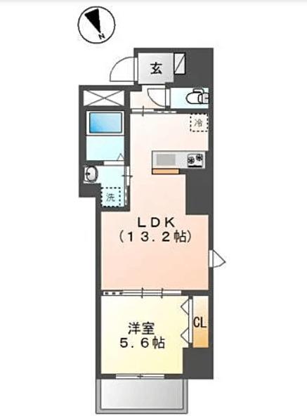 アンジェ グランディール（301） 間取り図画像