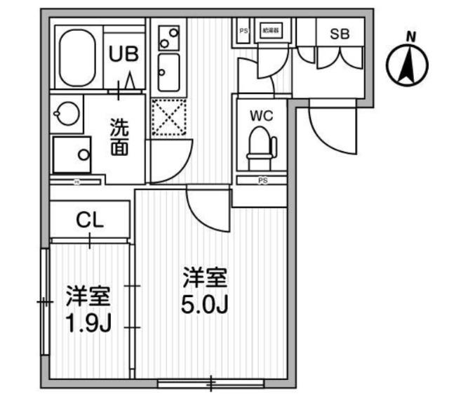ラヴィエール清澄リバーテラス（201） 間取り図画像