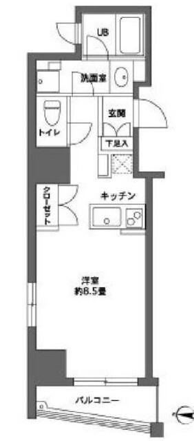 江東区新大橋マンション 間取り図画像