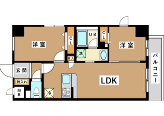 JU TOWER FRONT亀沢（704） 間取り図画像