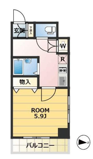 Verona錦糸町ⅡLusso（704） 間取り図画像