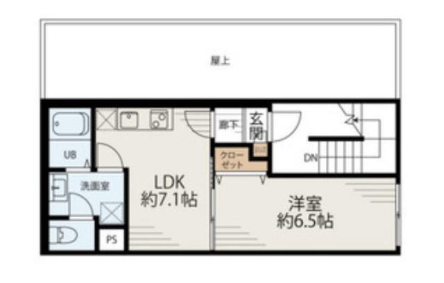 Bliss 住吉（501） 間取り図画像