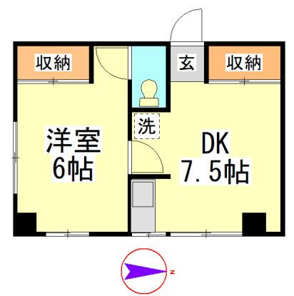 常盤マンション（205） 間取り図画像