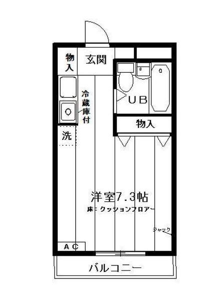 ロジマン菊川（402） 間取り図画像