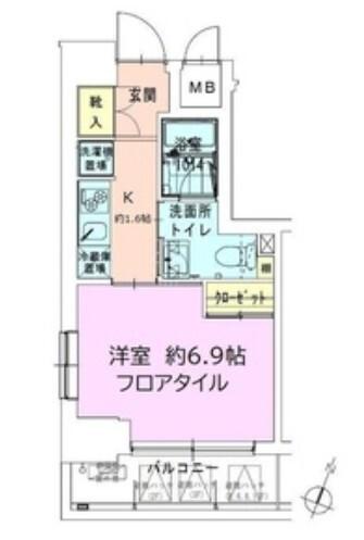 門前仲町レジデンス弐番館（507） 間取り図画像