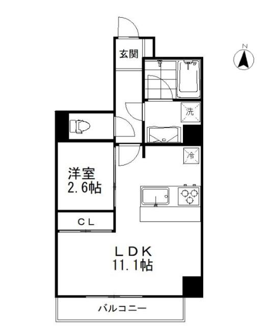 DeLCCS菊川（602） 間取り図画像