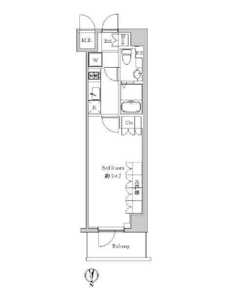 スペーシア住吉 間取り図画像