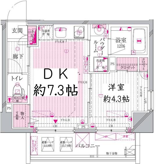 レルシール大島（904） 間取り図画像