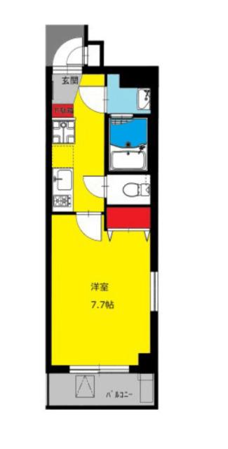 b'CASA両国（503） 間取り図画像