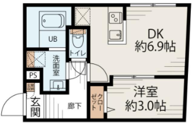 CASA LUXE 大島（202） 間取り図画像