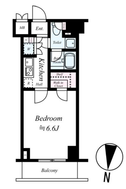 ルーブル清澄白河参番館 間取り図画像