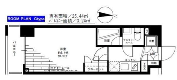 ステージファースト両国アジールコート 間取り図画像