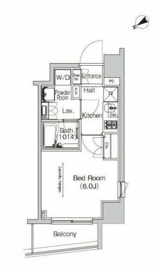 プラウドフラット門前仲町Ⅳ（1204） 間取り図画像