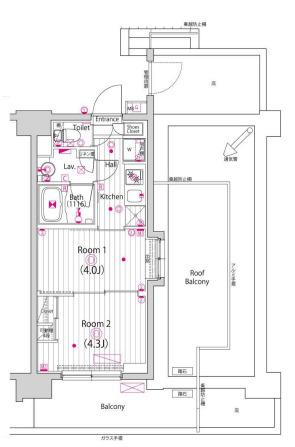 ガーラ・ヴィスタ大島（11F） 間取り図画像