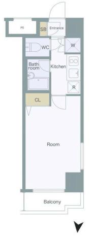 墨田区立川マンション 間取り図画像