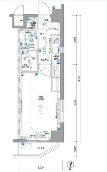 グロース錦糸町ミルーナヒルズ（201s） 間取り図画像