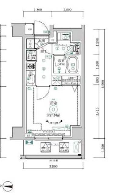 RELUXIA森下Ⅱ（703） 間取り図画像