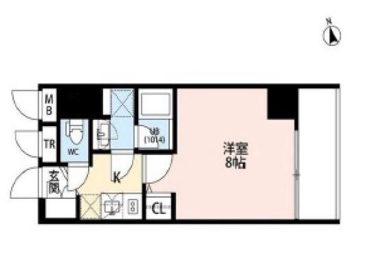 プレール・ドゥーク門前仲町Ⅱ 間取り図画像