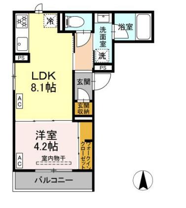 D-abanico（201） 間取り図画像