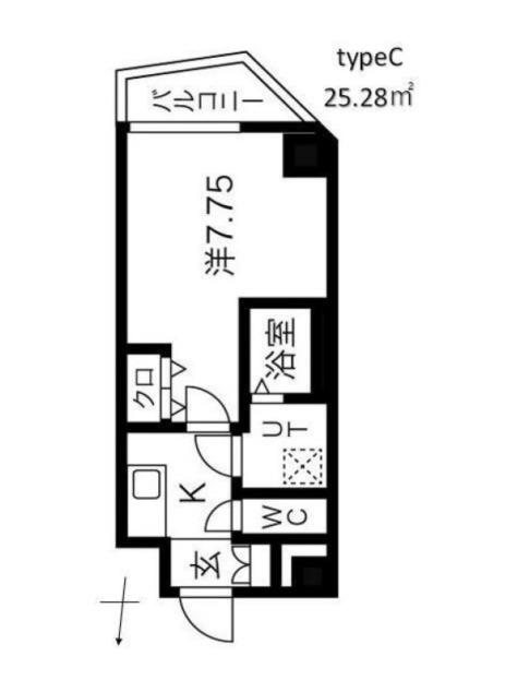 MAXIV西大島DUE（204） 間取り図画像