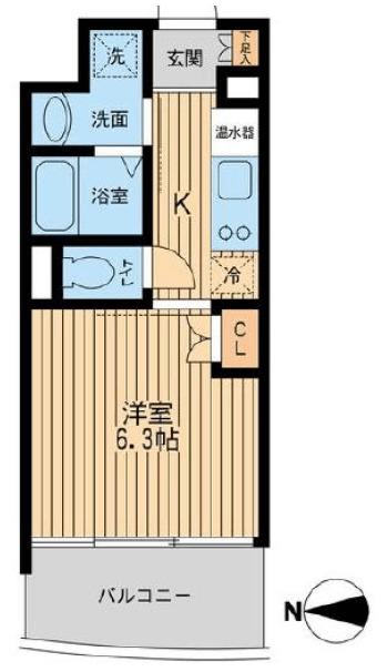 プライムアーバン西大島（1104） 間取り図画像