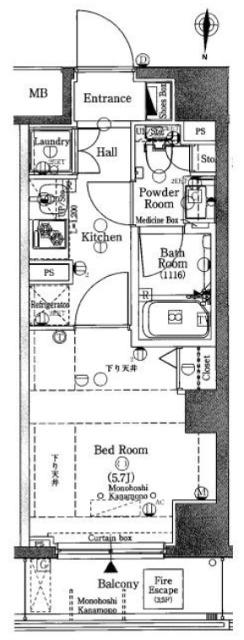 ＡＸＡＳ東京オリエンス（407） 間取り図画像