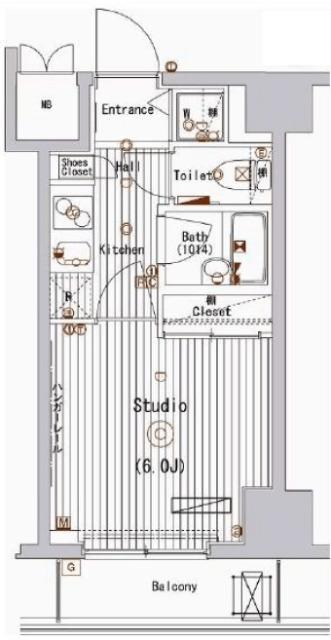 ガーラ・シティ深川森下（3F） 間取り図画像