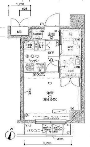 ヴェルト錦糸町Ⅱ（501） 間取り図画像