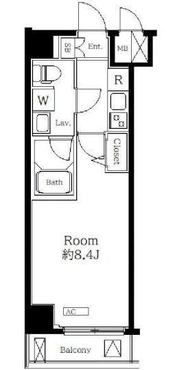パティーナ住吉Duo（5F） 間取り図画像