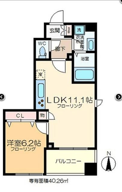 ミライア両国森下（302） 間取り図画像