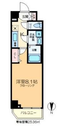 ミライア両国森下（203） 間取り図画像