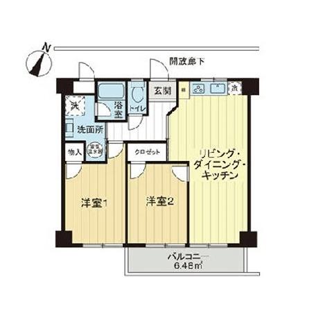 ルミネ木場公園（406） 間取り図画像