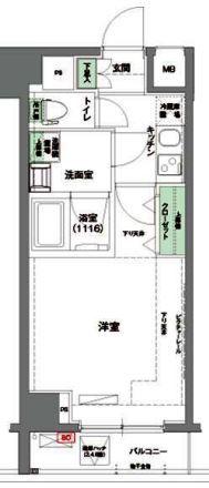 ハーモニーレジデンス東京イースト＃002 間取り図画像