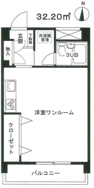 メイプル森戸（502） 間取り図画像