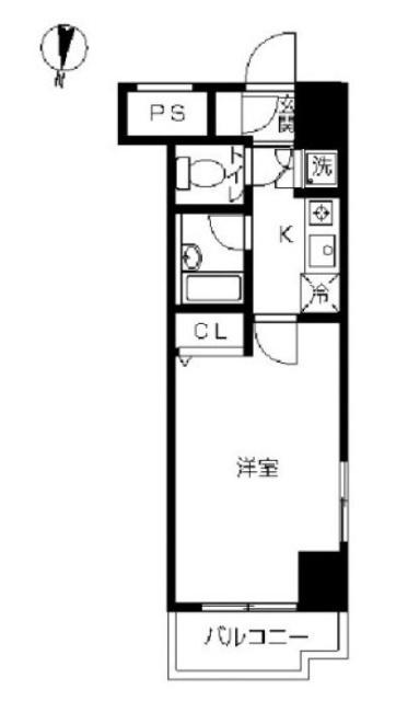 墨田区立川マンション 間取り図画像