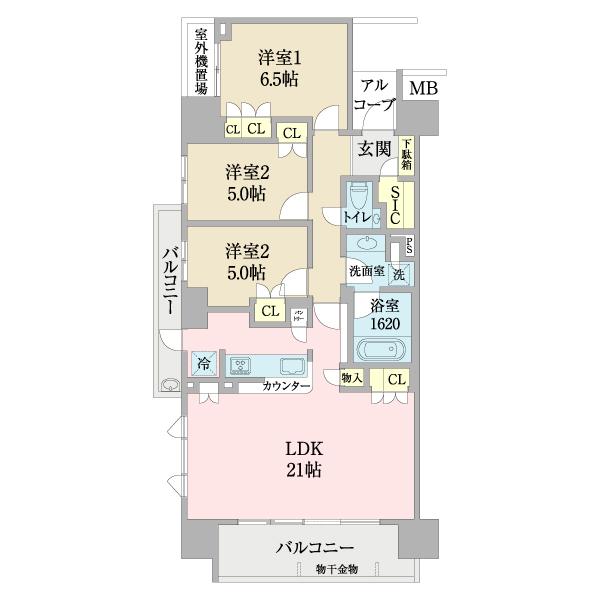 THE MIDLAND AVENUE 間取り図画像